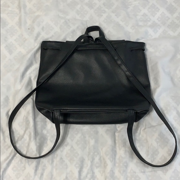 Black pleather Victoria’s Secret backpack - Picture 2 of 2